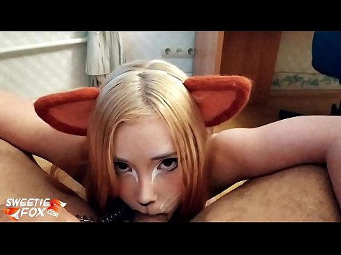 ❤️ Kitsune 吞下 迪克 和 暨 在 她的 嘴 超級色情 在我們